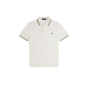 Fred Perry Mens Twin Tip Polo Shirt / Light Ecru